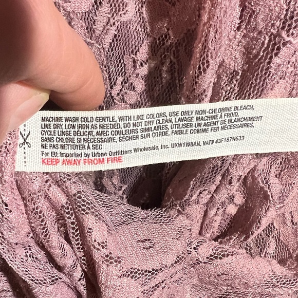 Intimately Free People Romantic Lace Maxi Dress, Dusky Rose color, size S, NWOT - Picture 10 of 13
